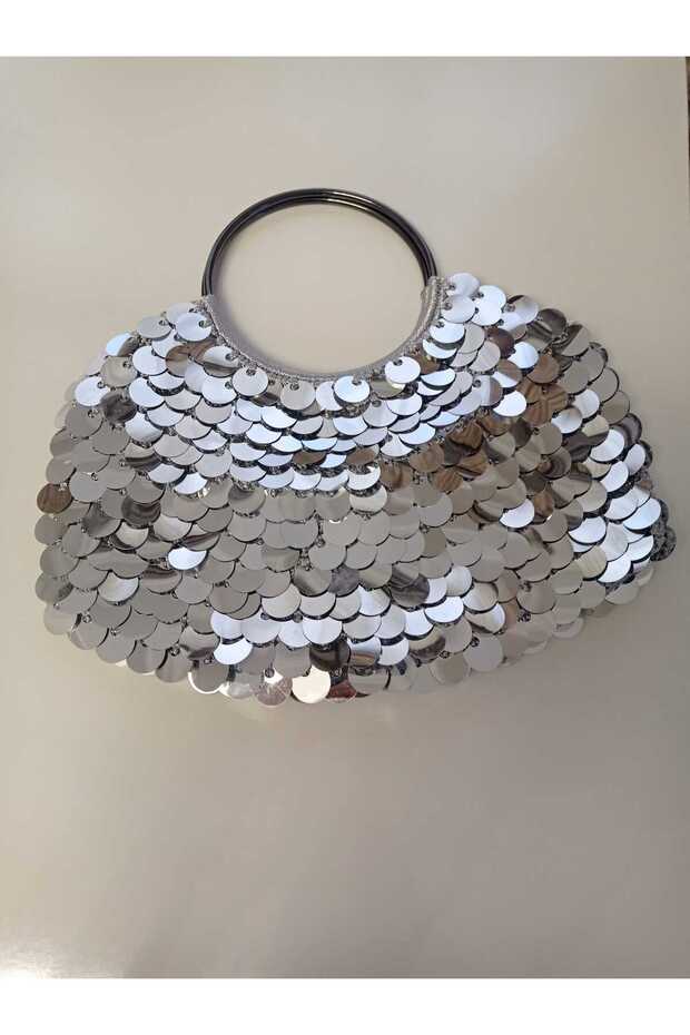 Sequin Hand-Knitted Bag