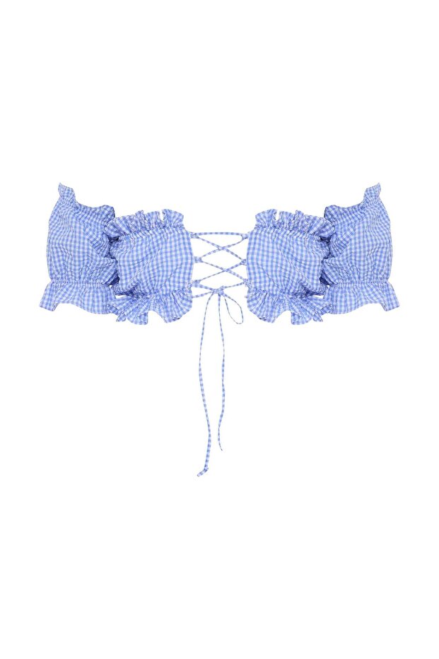 Houri Crop Top Blue