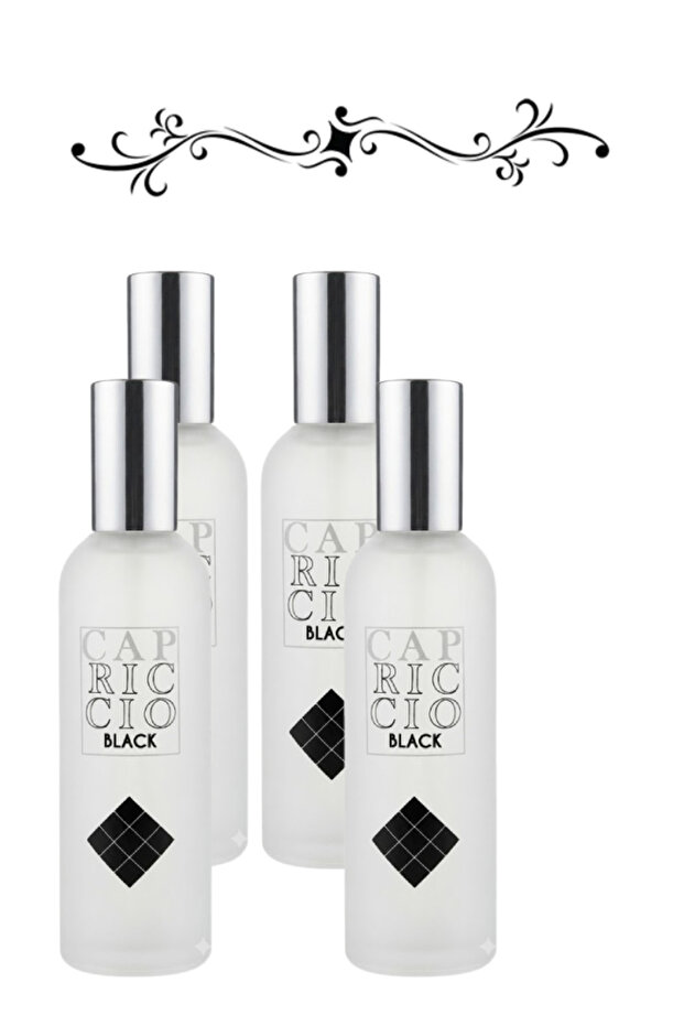 4 قطع عطر أسود 100 مل