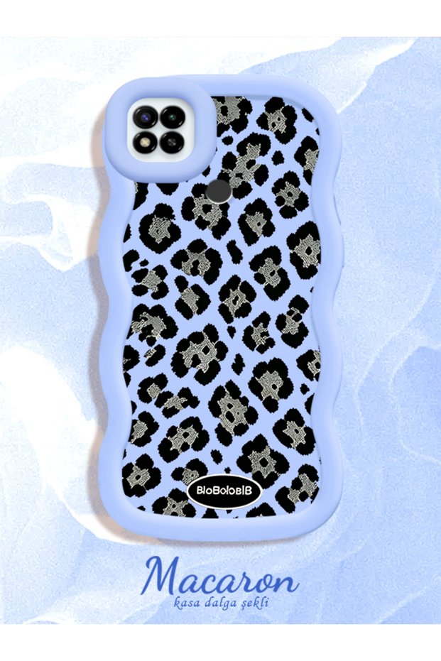 Poco C31 Compatible Wavy Frame Leopard Print High Quality Silicone Phone Case