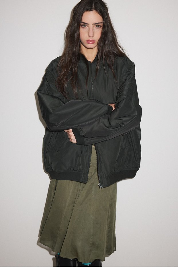 Oversize bomber ceket