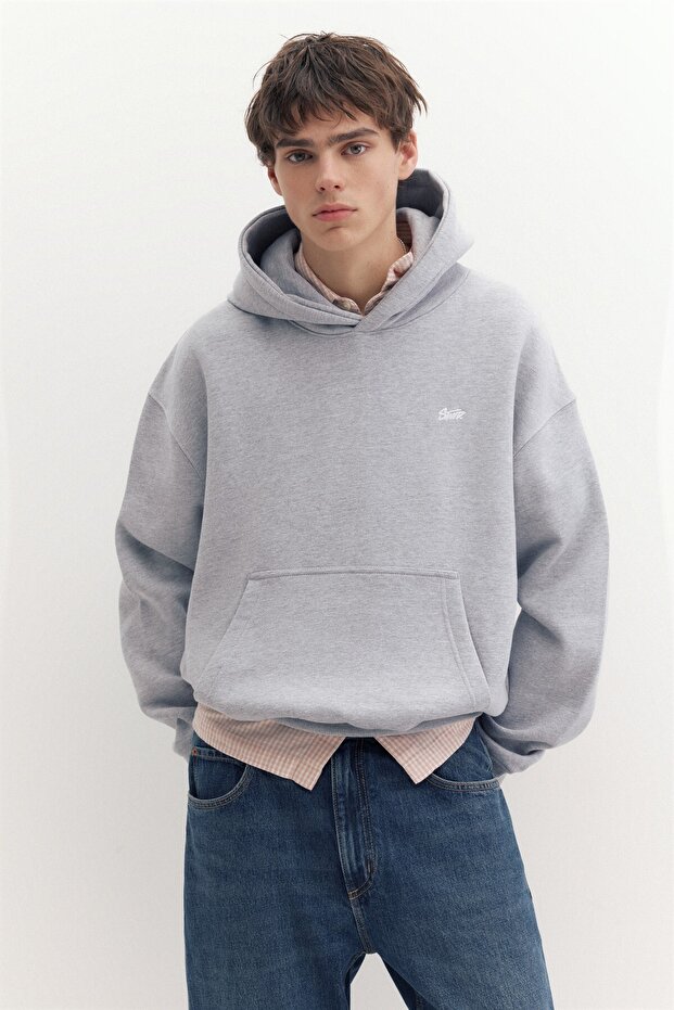 STWD boxy kapüşonlu sweatshirt