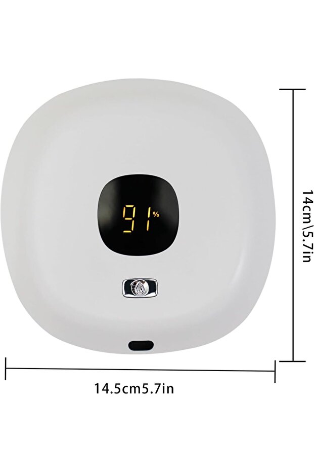 Wall-mounted, automatic plastic soap dispenser with motorized sensor and bathroom/kitchen time display (white)