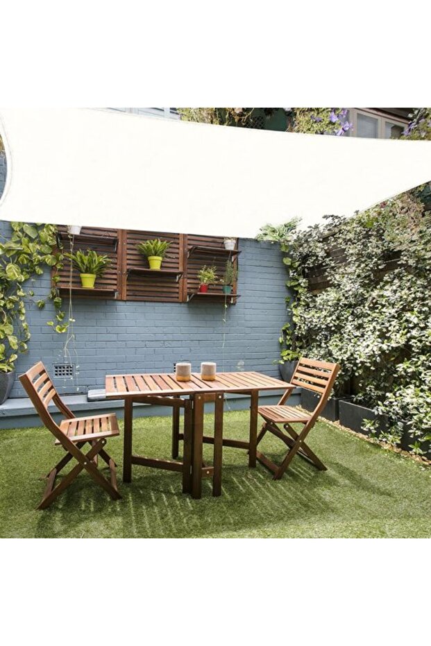 Rectangular Shade Cloth (2x4m, 185g/㎡) - Breathable HDPE Fabric UV Protection Net Awning Cover for Patio & Garden (White)