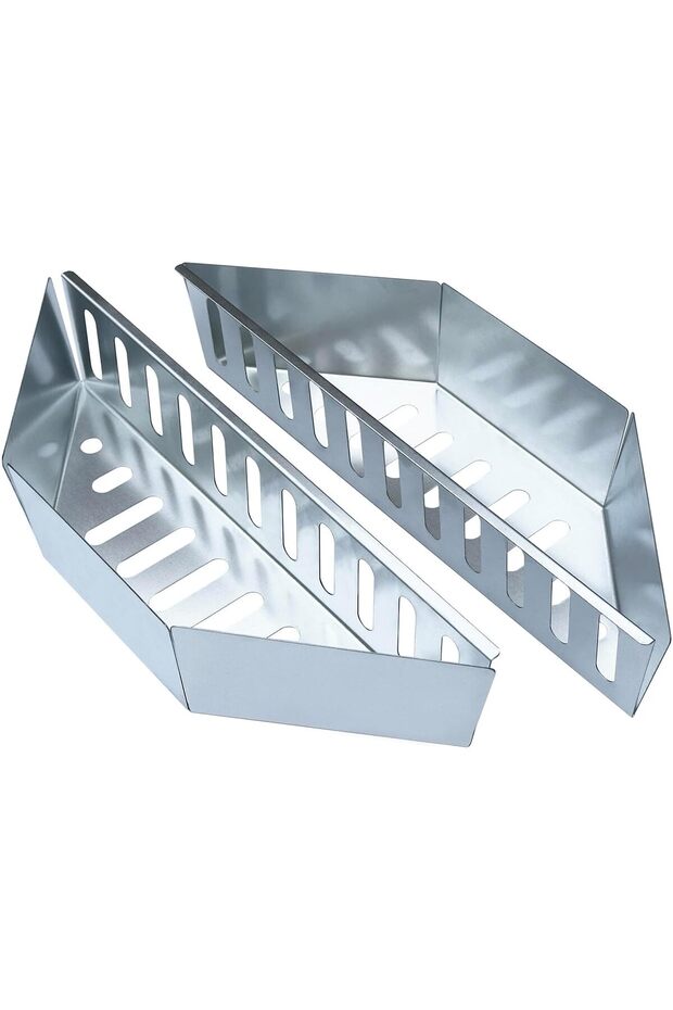 Stainless steel charcoal basket for Weber Char-Basket, suitable for Weber 22-inch BBQ accessories, charcoal kettle BBQ accessories (2 pieces)