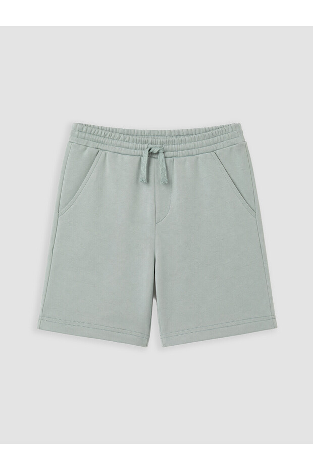 Lcw Vision Blue Soft Touch Shorts for Boys with Elastic Waist