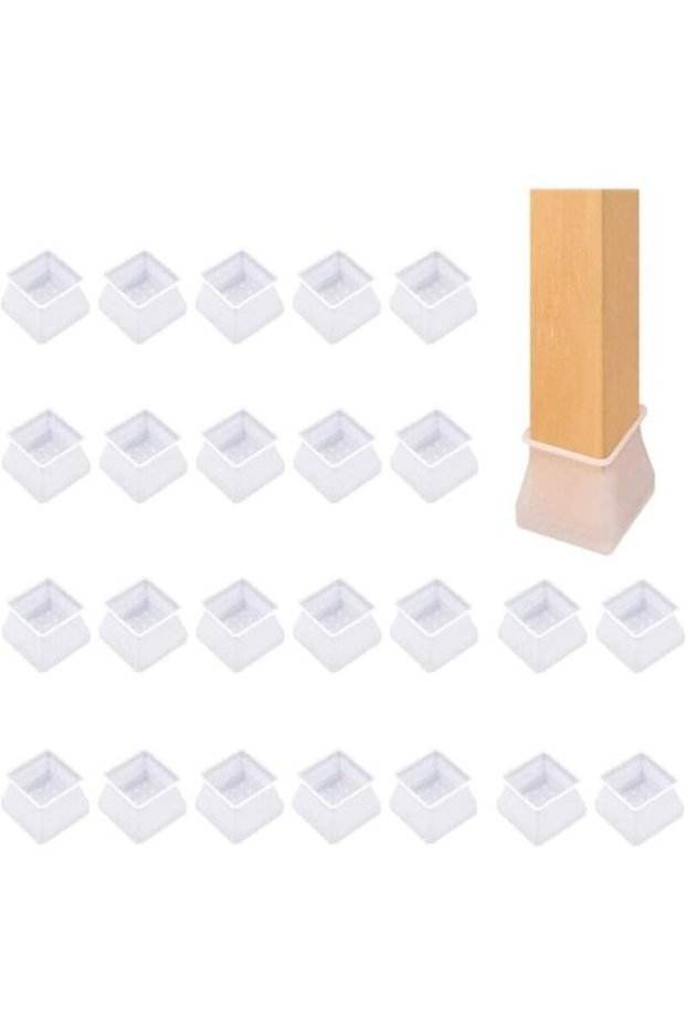 Silicone Chair Leg Covers - Chair Leg Protectors - Floor Protectors - Protect Chair and Table Legs - Prevent Scratches, Noise, and Damage - and...