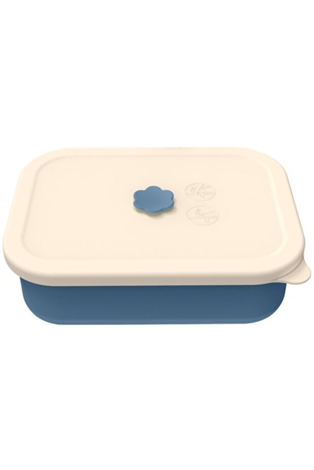 Lunch Box Sandwich Bento Box - Microwave & Dishwasher Safe - For Work & Picnics - Dark Blue