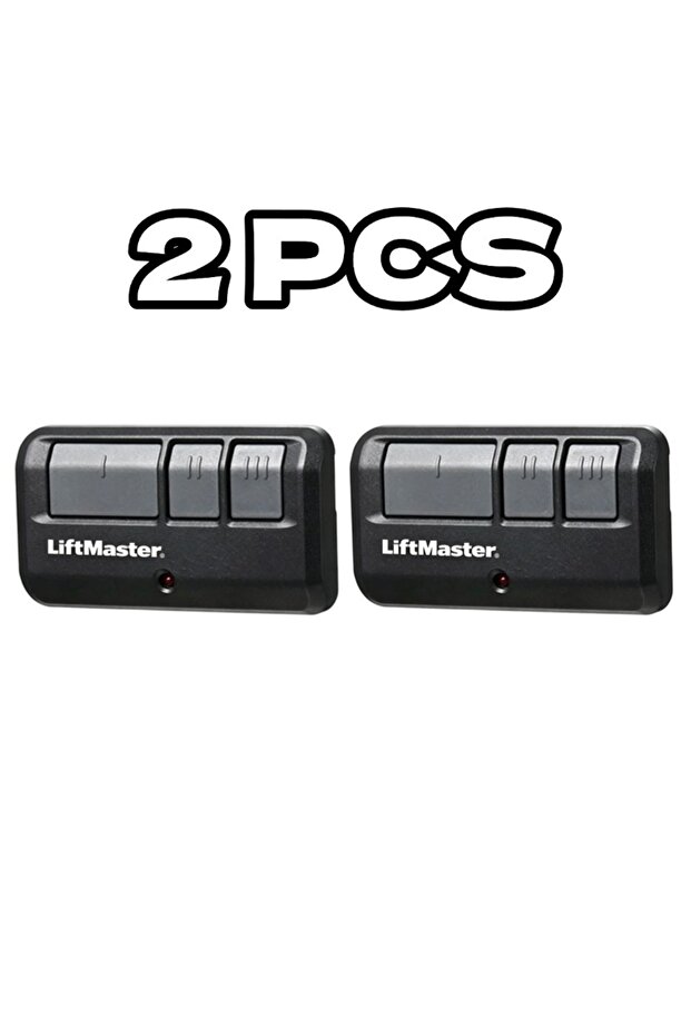 893MAX-2PCS 893MAX Universal Garage Door Remote Control with Metal Clip 315MHz 3 Buttons for LiftMas