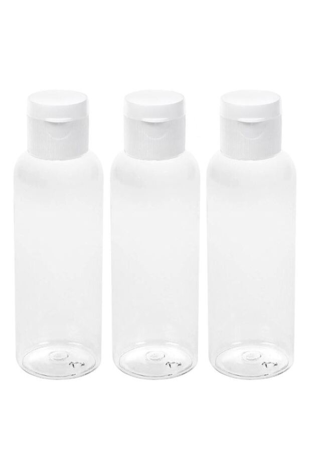 Set sticle de calatorie transparente 100ml plastic compact