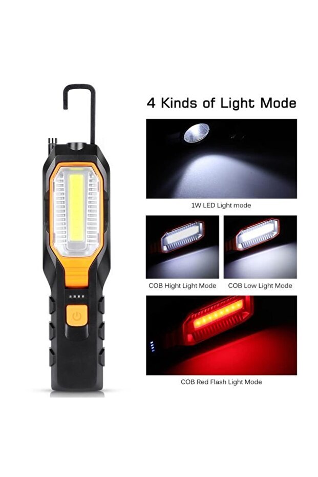 Work light - LED work light - ultra-bright - USB rechargeable - 200-meter illumination range