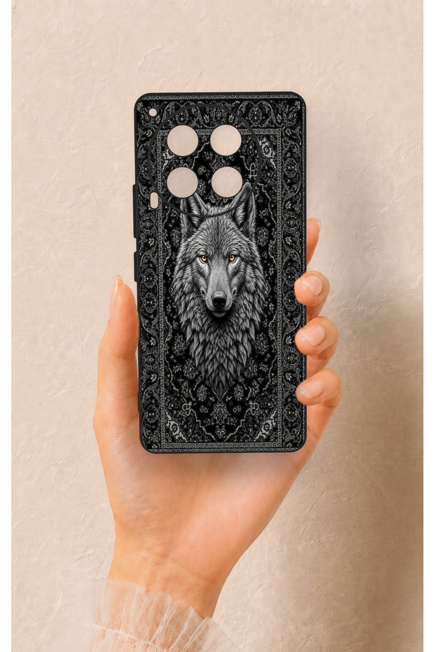Tecno Camon 30 Compatible Ethnic Wolf Patterned Silicone Case