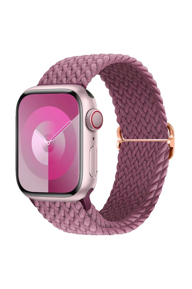 42mm 44mm 45mm 49mm 07 crimson cherry Braided Solo Loop For Apple watch Ultra band 40mm 44mm 41mm 38