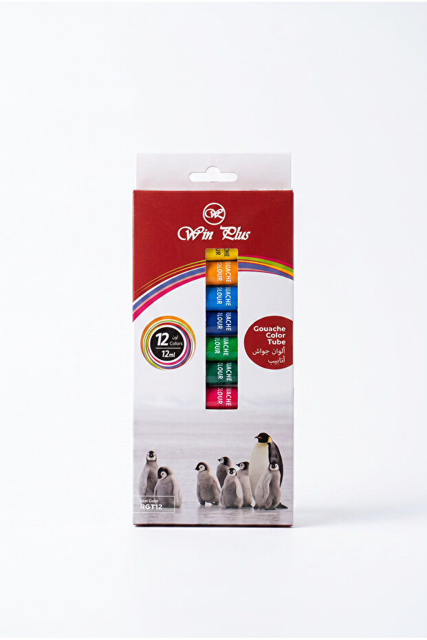 Win Plus Acrylic Tube Paint Set 12ml 12 Shades