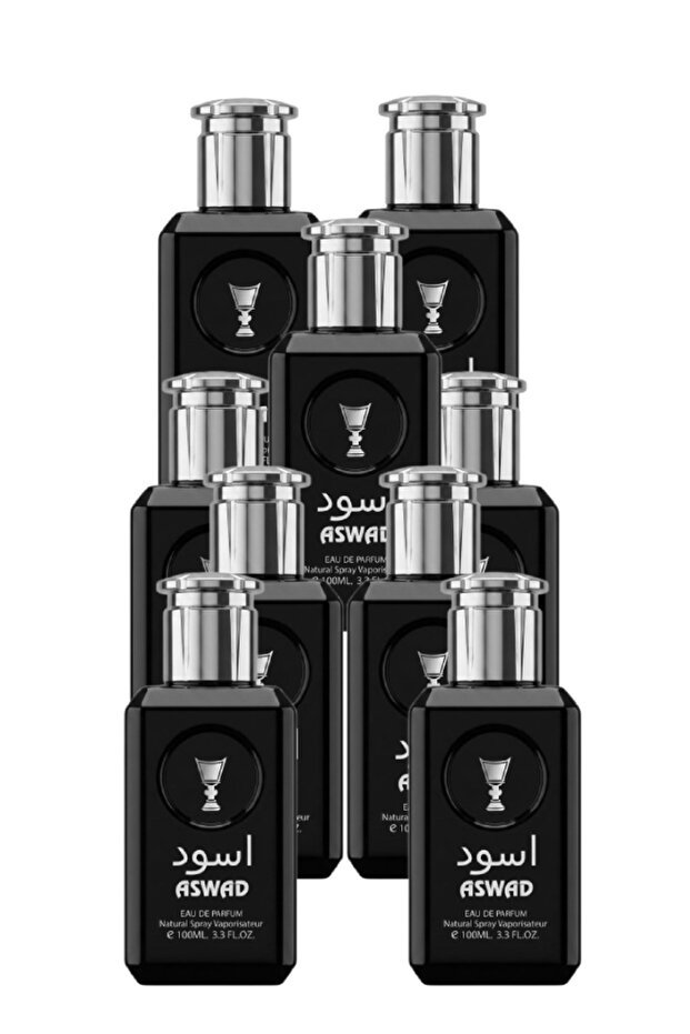 9 قطع عطر أسود 100 مل