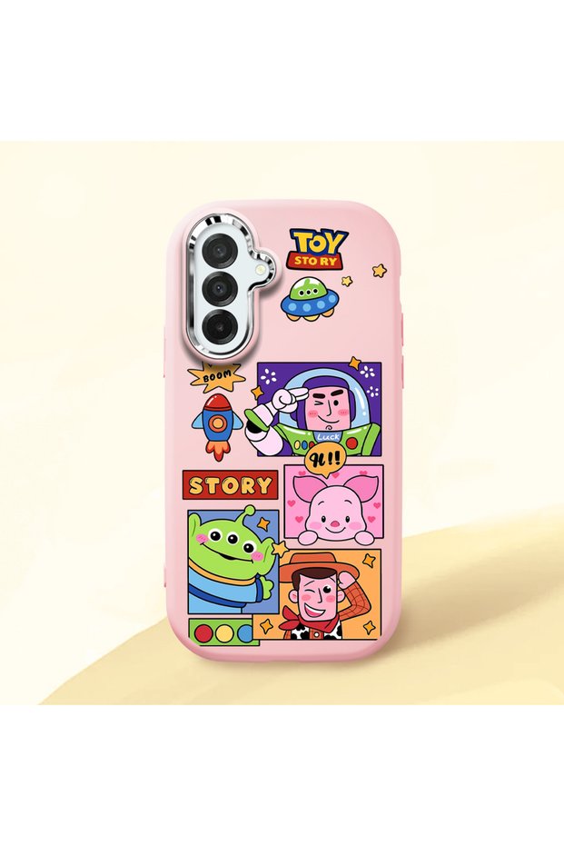 Pink Silicone Case with Shock-Absorbing Camera Protections Compatible with Samsung Galaxy A26