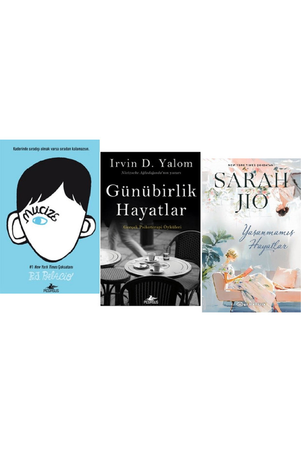 Mucize + Günübirlik Hayatlar + Yaşanmamış Hayatlar 3 Book Set