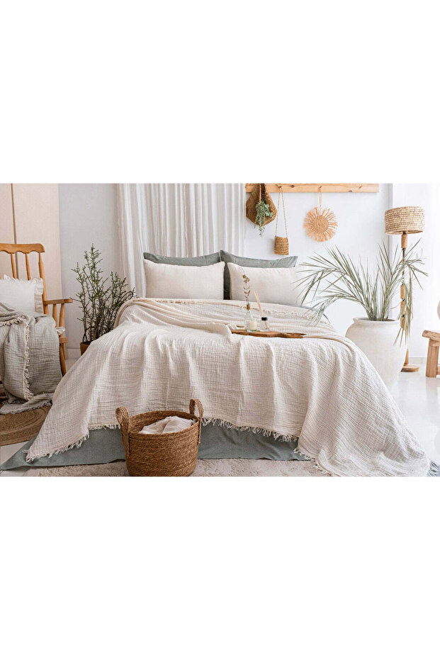 Carla 100% Cotton Double Muslin Bedspread
