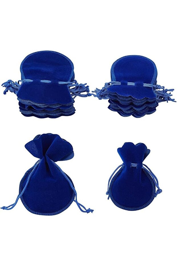 Velvet Drawstring Pouches, 20 Pack Microfibre Gift Bags, 2 Sizes (7.5cm-9cm and 9.5cm-12cm), Jewelle
