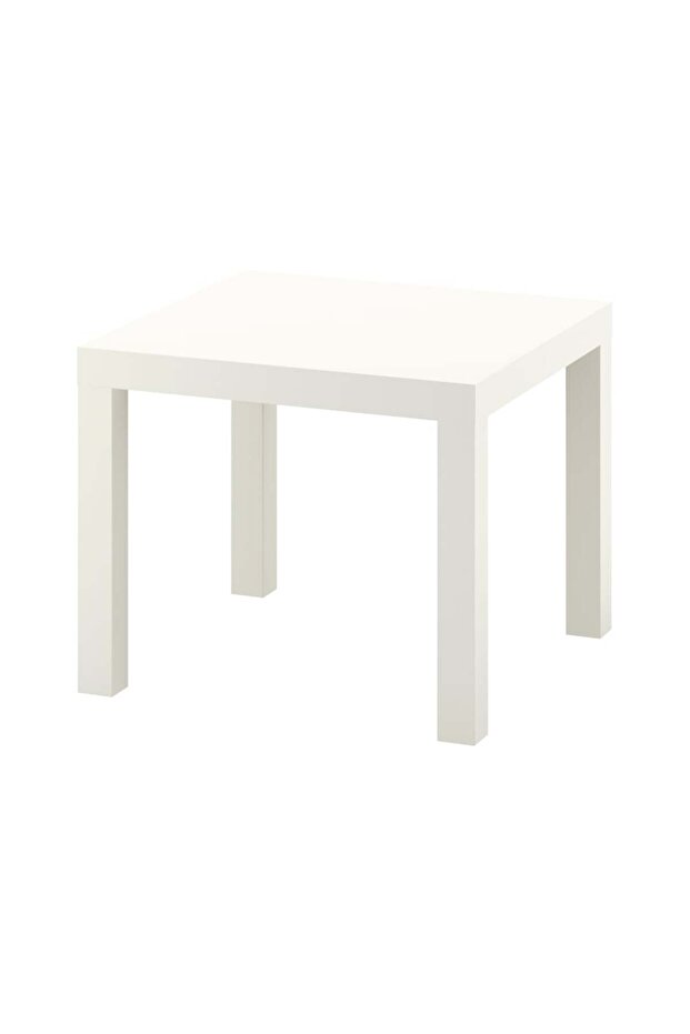 Side table, white, 55x55 cm