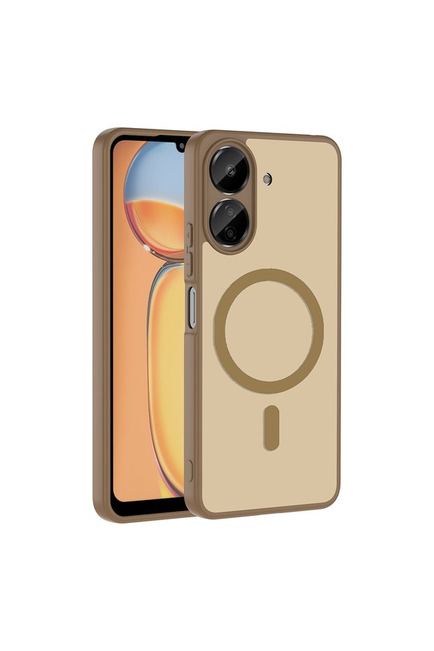Xiaomi Poco C65 Case Magsafe Camera Protected Matte Anti-Fingerprint