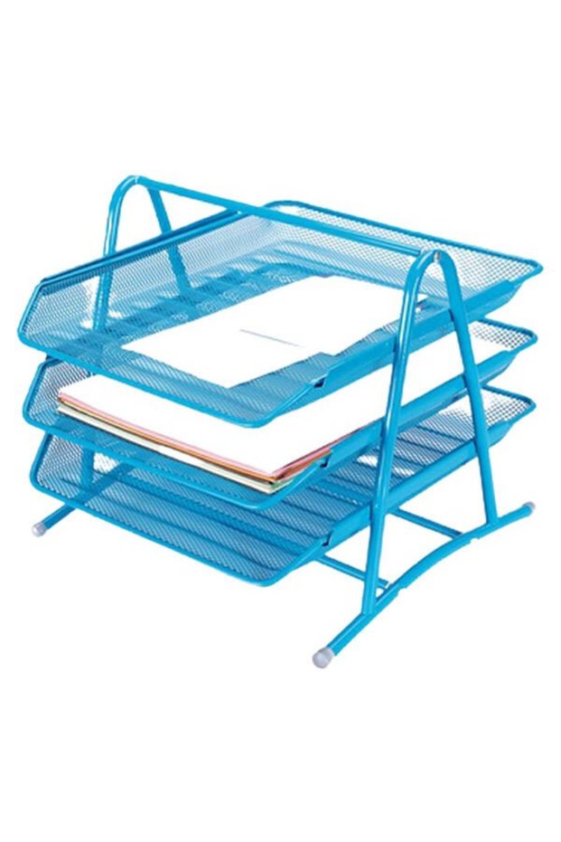 Gıpta F0005 3-Tier Blue Movable Document Rack