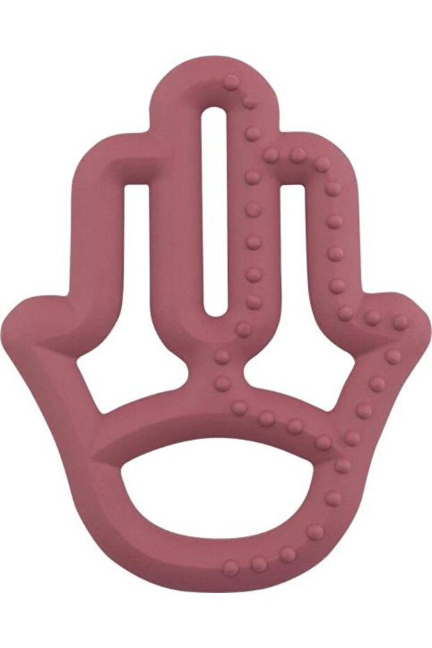 Teether Mother's Hand Velvet Rose