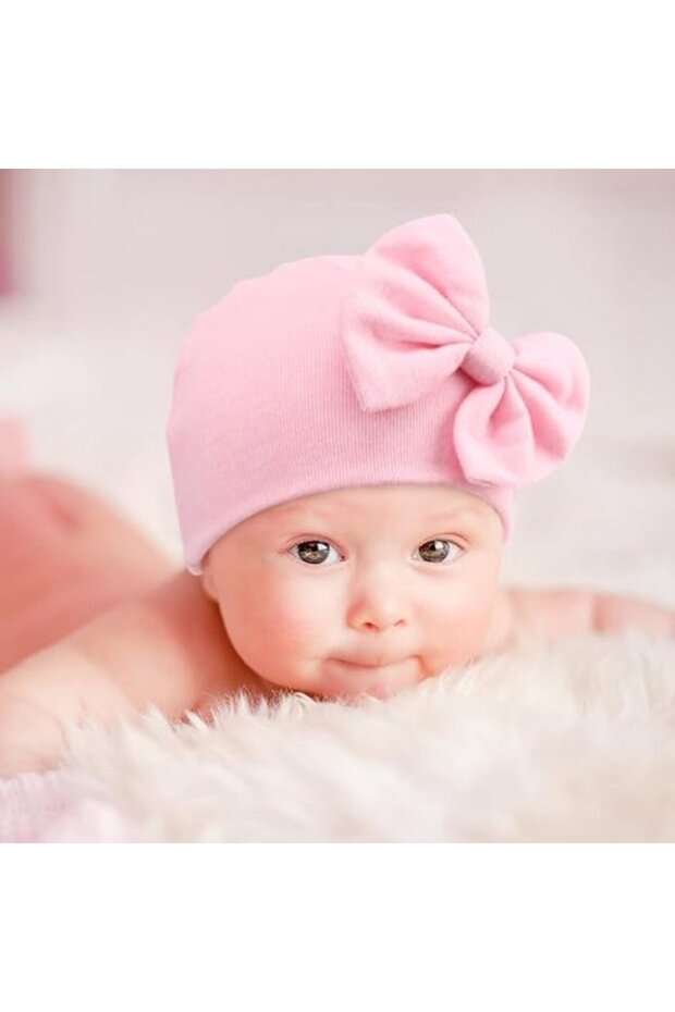 Newborn hats and gloves, baby protective soft cute knitted one size fits all.