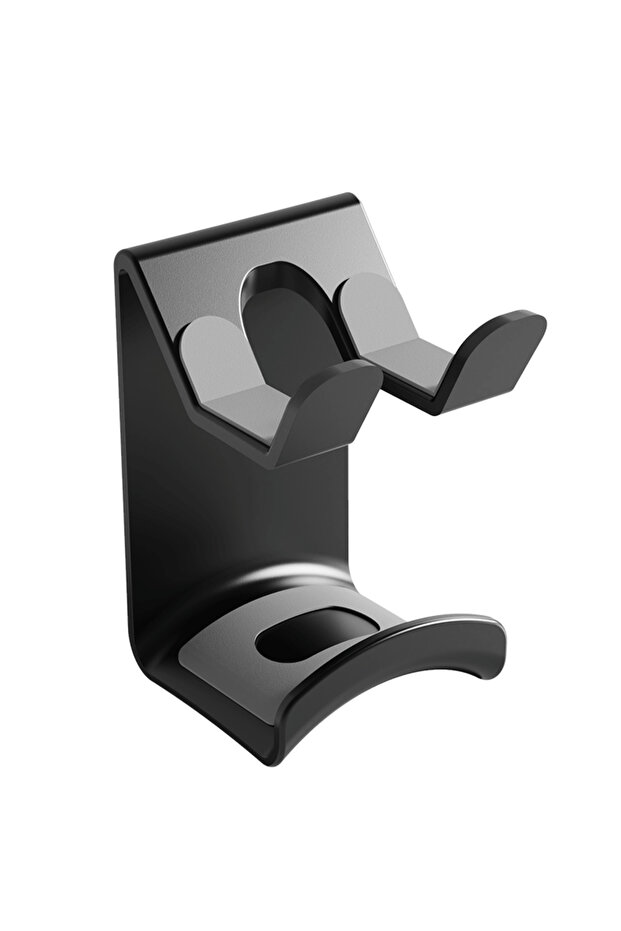 black Wall Mounted Game Controller Bracket Bracket Base No Punching Required Controller Storage Rack