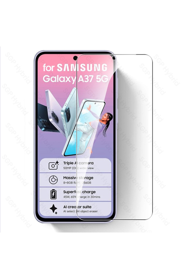 5Pieces Transparent for Galaxy A37 5G 5-1Pcs 9H Clear Crystal Tempered Glass for A37 A 37 37A 5G 2