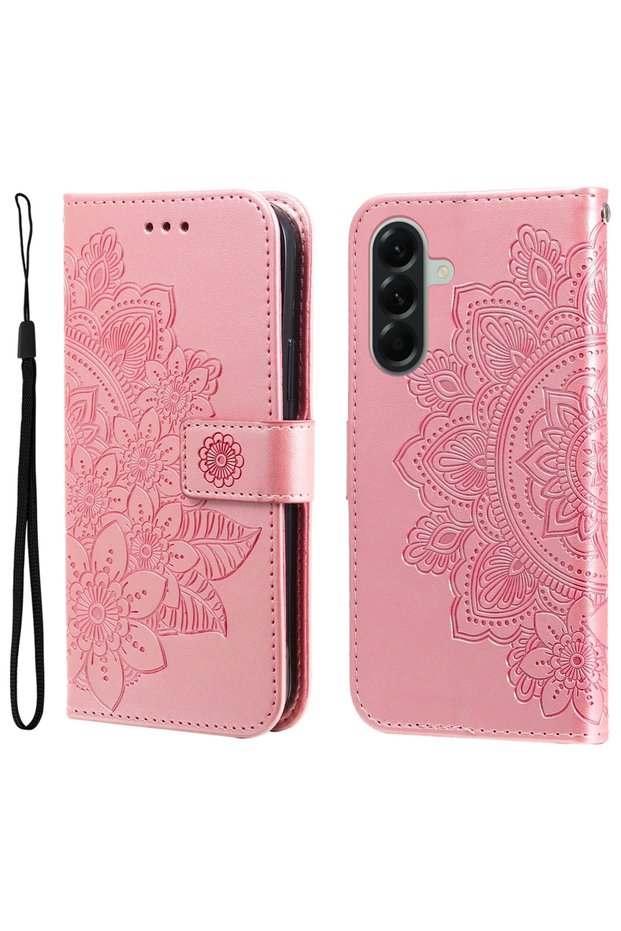 Galaxy A57 PK 3D Flower Magnetic Leather Wallet Case for Samsung Galaxy A57 A37 A07 A06 A05S A15 A16