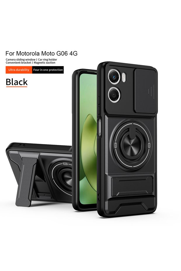 Motorola Moto G06 SJia - Black For G06 Case Moto G06 Power Cover Moto G06 Cases Magsafe Magnetic Fo