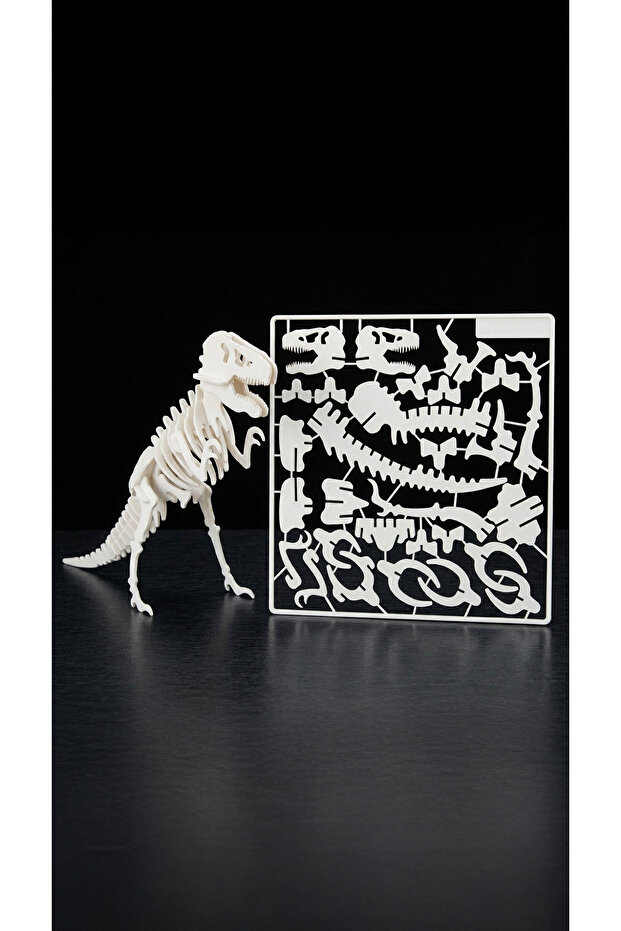 3D Dinosaur Skeleton Puzzle – Assemble Yourself Educational Dinosaur Model and Skeleton Puzzle - T-Rex