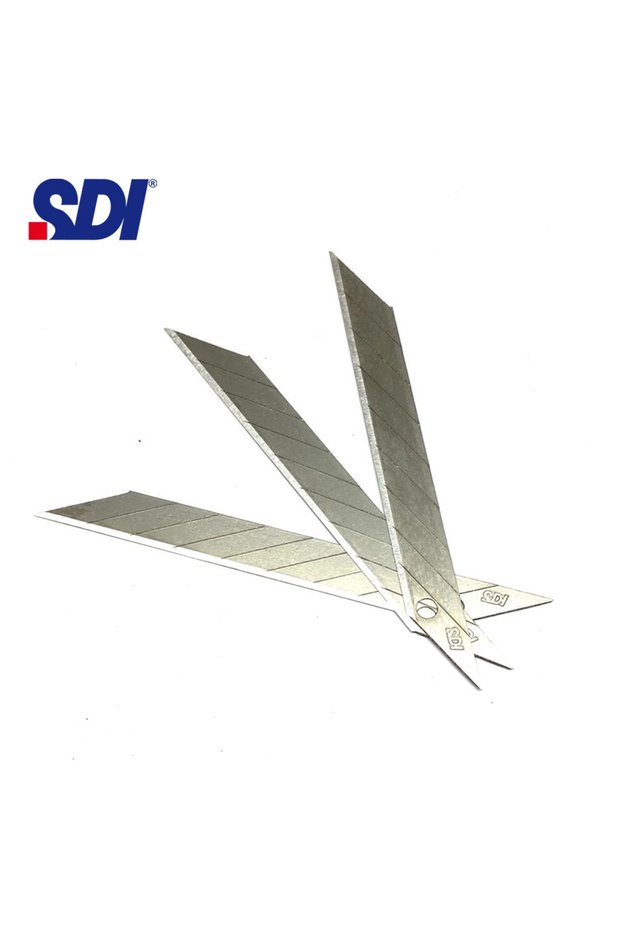 Sdi 1361 Steel Utility Knife Falçata Tip Replacement 9mm 30 Degree Small 10-Piece