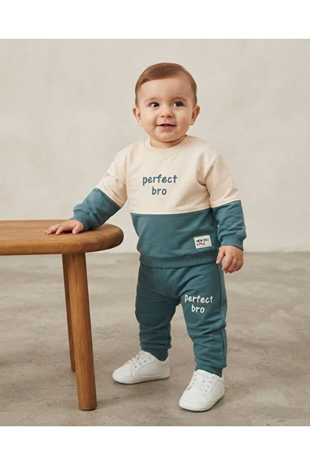 Baby Boy Seasonal Set, 100% Cotton, 2 Thread Count Top and Bottom, 6-9-12-18-24 Months, Two-Piece Set