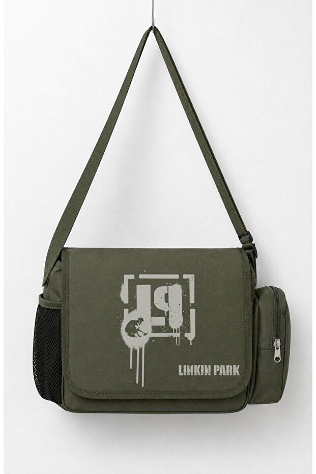 Unisex Rock Band Linkin Park Lp Printed Messenger Bag