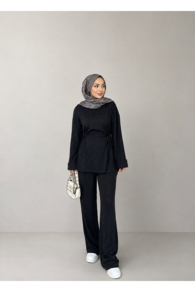 Women's Stoned Side-Tie Set