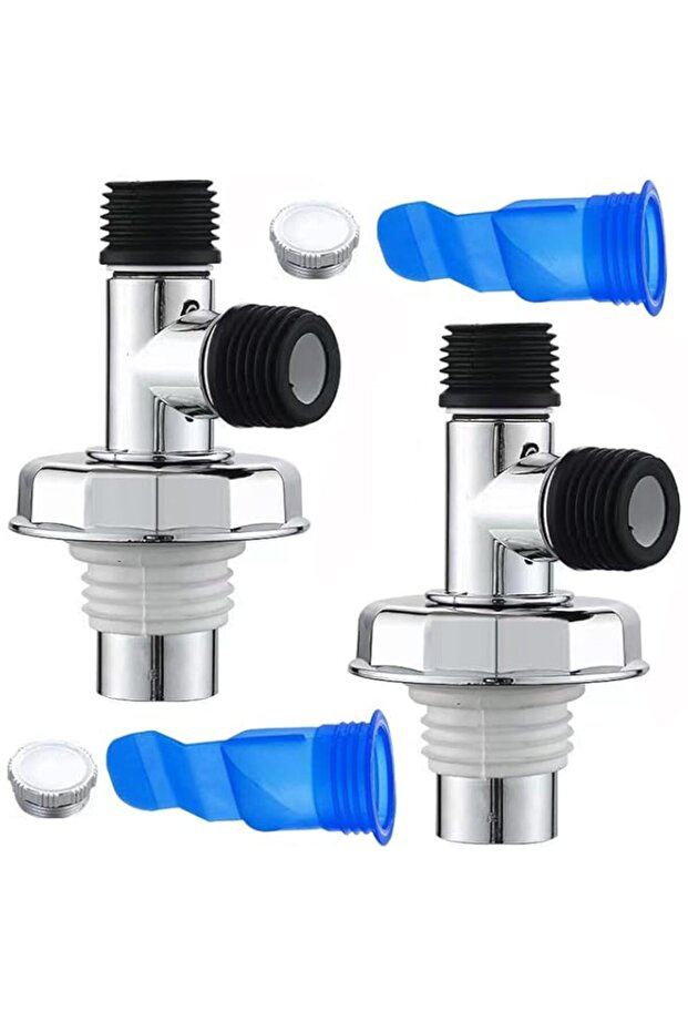 MRTURK REVHQ 2 Pack Washing Machine Floor Drain Adapter Anti-Overflow Deodorant Joint Universal Sewer Pipe Connector Easy to Install Laundry Machine Floor Drain Adapter T-Shaped