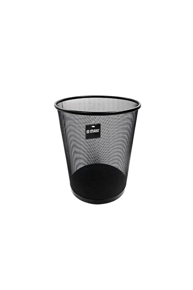 MAXI MESH WASTE BIN 9 LITRE BLACK,Ideal for use in the office, kitchen, bathroom, bedroom/dorm room etc