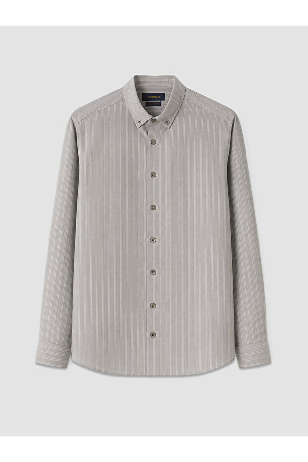 Sparkling Choices from Shining Store Standard Fit Striped Men's Shirt
