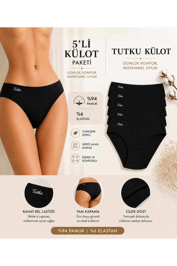 5'li Bikini Külot