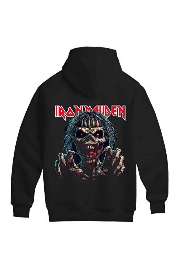 Iron Maiden Printed Unisex Oversize 100% Cotton Sweatshirt