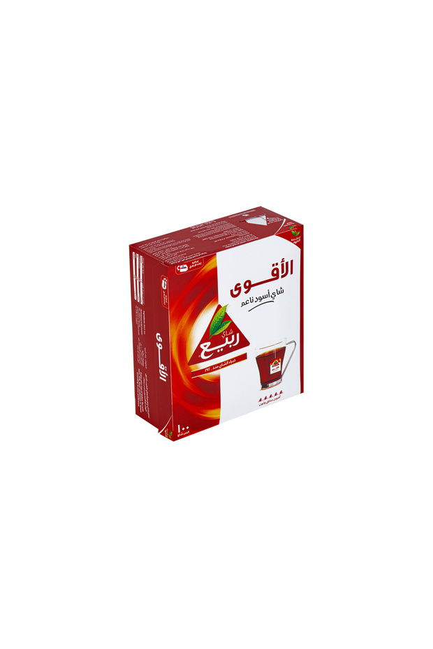 شاي ربيع اسود الأقوى ظروف 100 كيس