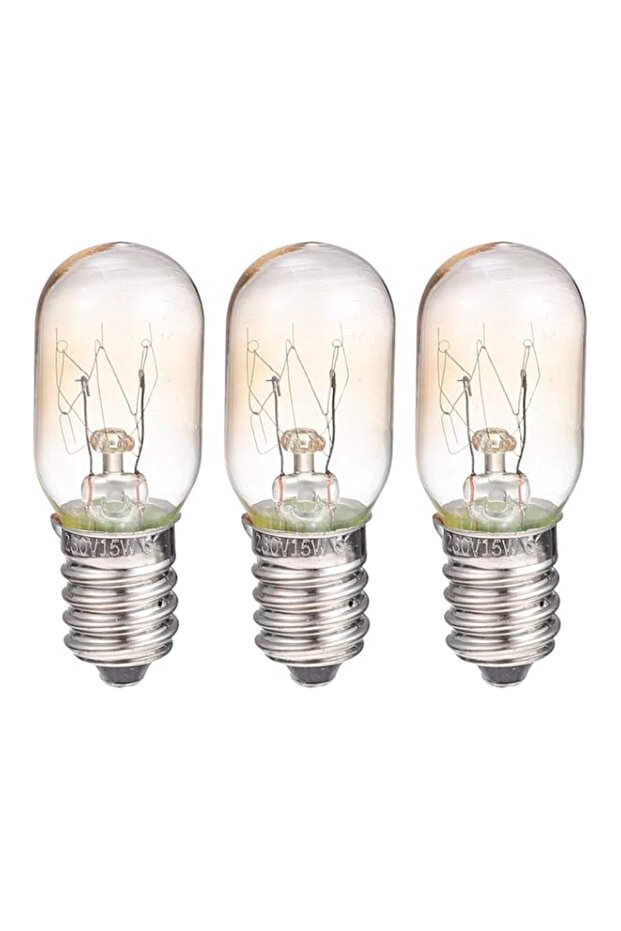 OSALADI 3pcs E14 Light Bulbs Refrigerator Oven Light Bulb Energy Saving Bulb Replacement Warm White Light Bulbs for Home 2700K 15W