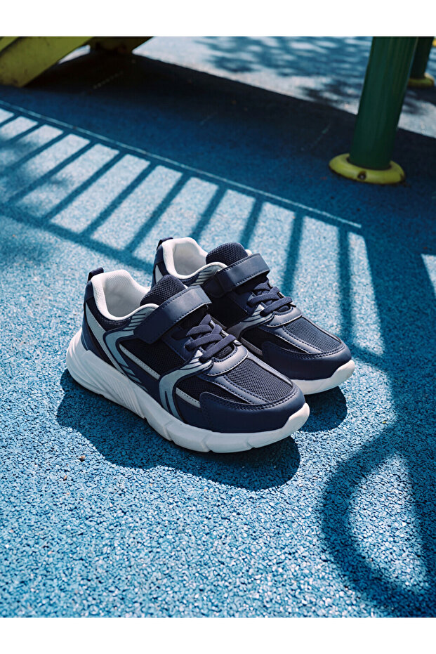 Lcw Steps Navy Blue Mesh Boys' Sports Shoes