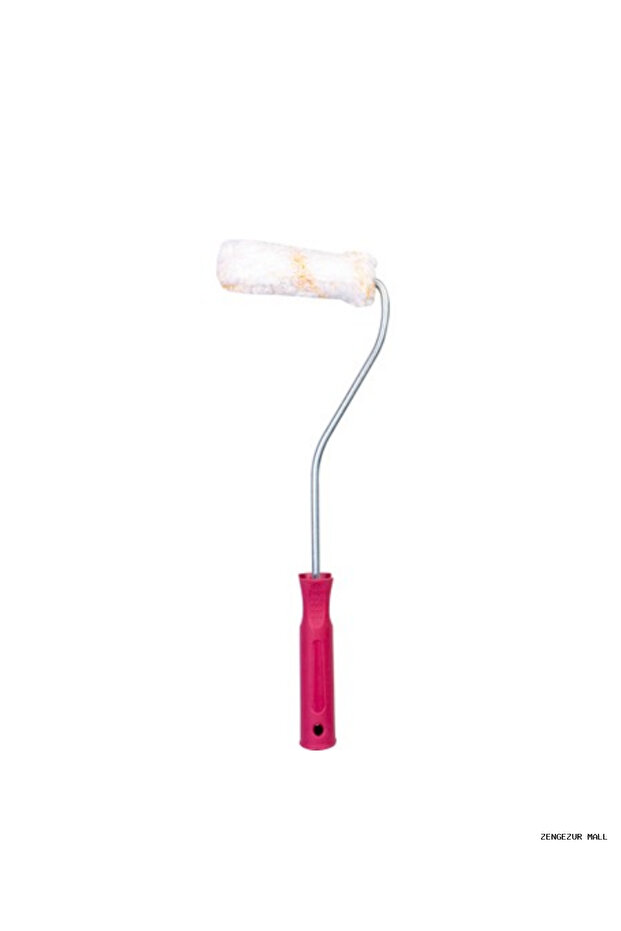 مجموعة رولات الطلاء الصغيرة من زينجيزور 10 سم مع 6 رولات احتياطية كهدية لطلاء المساحات الضيقة (161934) فرشاة رول