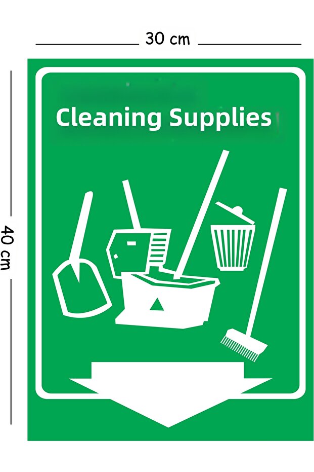 Metal Cleaning Supplies 30X40 cm A3 Warning Work Safety Sign