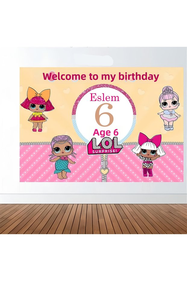 Lol Baby Themed Birthday Banner Wall Banner 100X70 cm