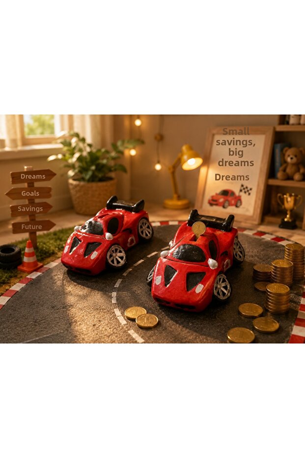 2-Piece Car Money Box Set – Educational and Fun Coin Saving Box for Kids