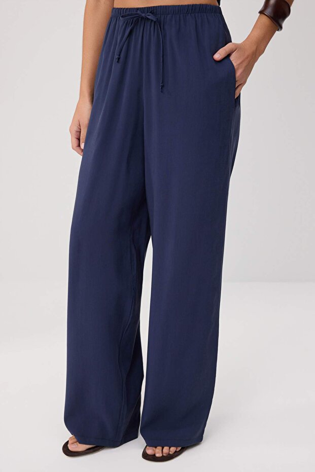 Lacivert Modal Bluz Pantolon Alt - Üst Takım TWOSS26AU00184 - 3